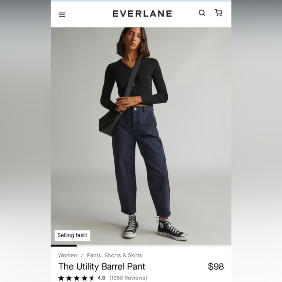 Everlane barrel utility pant - Picture 1 of 1